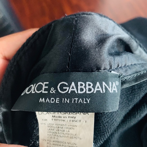 Dolce & Gabbana black wool skinny  trousers sz 42 - Picture 8 of 8